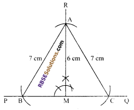 RBSE Solutions for Class 9 Maths Chapter 8 Construction of Triangles Miscellaneous Exercise