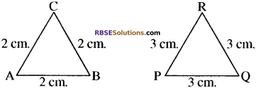 RBSE Solutions for Class 10 Maths Chapter 11 समरूपता Ex 11.1 1