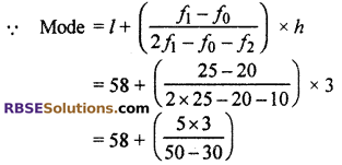 RBSE Solutions for Class 10 Maths Chapter 17 Measures of Central Tendency Ex 17.8