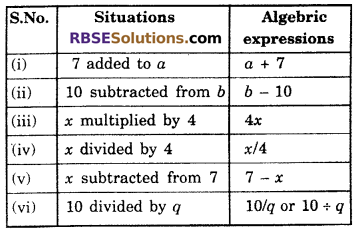 RBSE Solutions for Class 6 Maths Chapter 12 Algebra Ex 12.2 image 3