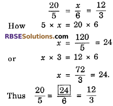 RBSE Solutions for Class 6 Maths Chapter 13 Ratio and Proportion Additional Questions image 1