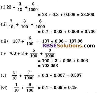 RBSE Solutions for Class 6 Maths Chapter 6 Decimal Numbers Ex 6.2 image 3