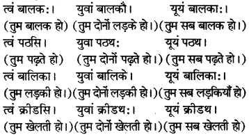 RBSE Solutions for Class 6 Sanskrit Chapter 6 सर्वनाम-शब्दप्रयोगः (अस्मद्-युष्मद्) 7