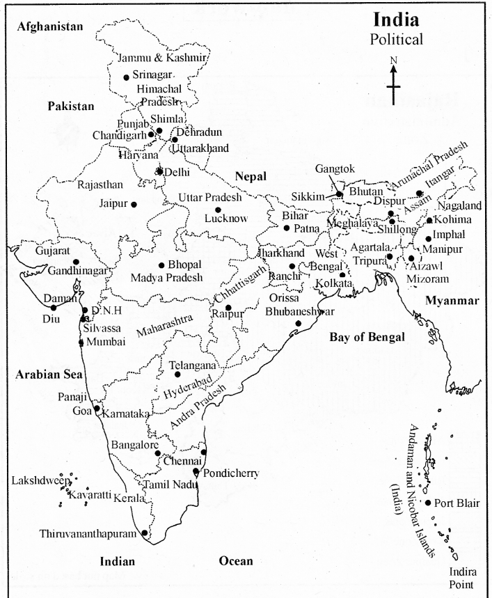 RBSE Solutions for Class 6 Social Science Map Work RBSE Guide
