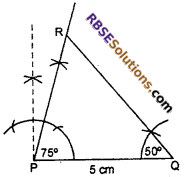 RBSE Solutions for Class 7 Maths Chapter 10 Construction of Triangles Ex 10.1