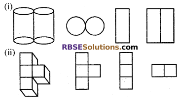 RBSE Solutions for Class 7 Maths Chapter 12 Visualizing Solid Shapes Ex 12.3