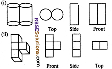 RBSE Solutions for Class 7 Maths Chapter 12 Visualizing Solid Shapes Ex 12.3