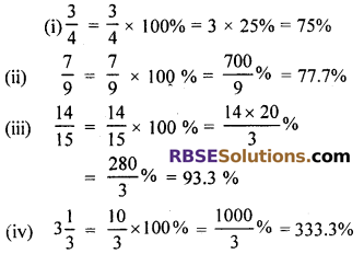 RBSE Solutions for Class 7 Maths Chapter 15 Comparison of Quantities Ex 15.2