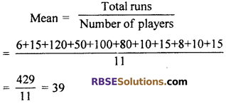 RBSE Solutions for Class 7 Maths Chapter 17 Data Handling Additional Questions