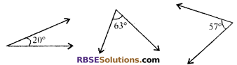 RBSE Solutions for Class 7 Maths Chapter 7 Lines and Angles Additional Questions