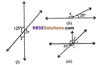 RBSE Solutions for Class 7 Maths Chapter 7 Lines and Angles Ex 7.1