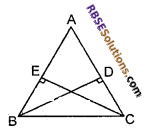 RBSE Solutions for Class 7 Maths Chapter 9 Congruence of Triangles Additional Questions