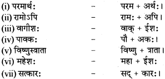 RBSE Class 12 Sanskrit व्याकरणम् सन्धिप्रकरणम् 1