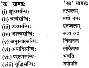 RBSE Class 12 Sanskrit व्याकरणम् सन्धिप्रकरणम् 4