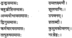 RBSE Class 12 Sanskrit व्याकरणम् समासप्रकरणम् 5