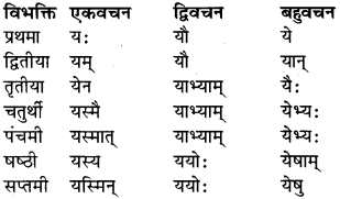 RBSE Class 9 Sanskrit व्याकरण रूप-प्रकरणम् 35