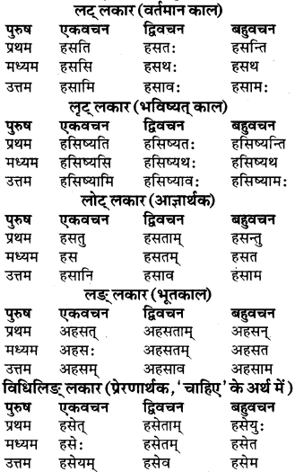 RBSE Class 9 Sanskrit व्याकरण रूप-प्रकरणम् 44
