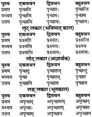RBSE Class 9 Sanskrit व्याकरण रूप-प्रकरणम् 52