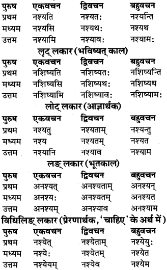 RBSE Class 9 Sanskrit व्याकरण रूप-प्रकरणम् 61
