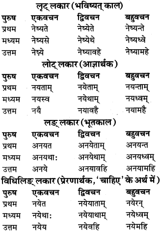 RBSE Class 9 Sanskrit व्याकरण रूप-प्रकरणम् 77