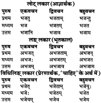 RBSE Class 9 Sanskrit व्याकरण रूप-प्रकरणम् 82