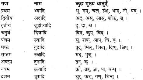 RBSE Class 11 Sanskrit व्याकरणम् धातुरूप प्रकरणम् 1.1