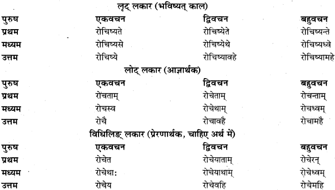 RBSE Class 11 Sanskrit व्याकरणम् धातुरूप प्रकरणम् 30