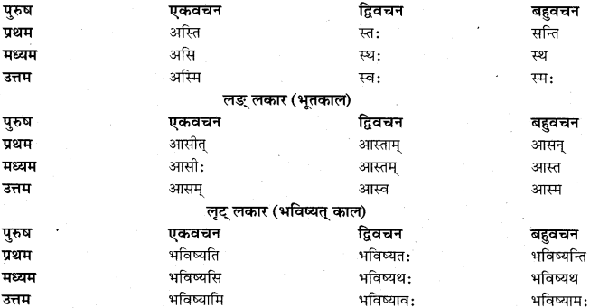 RBSE Class 11 Sanskrit व्याकरणम् धातुरूप प्रकरणम् 9