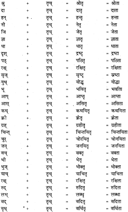 RBSE Class 11 Sanskrit व्याकरणम् प्रत्यय ज्ञानम् 27