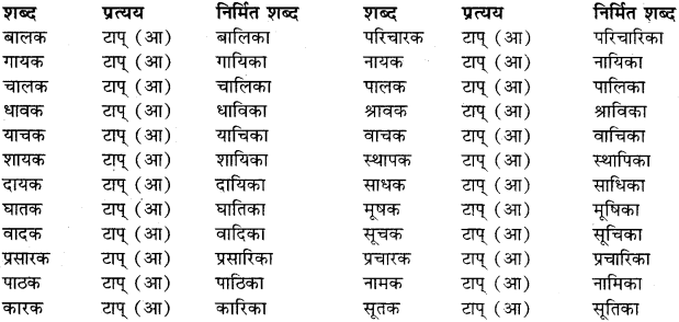 RBSE Class 11 Sanskrit व्याकरणम् प्रत्यय ज्ञानम् 46
