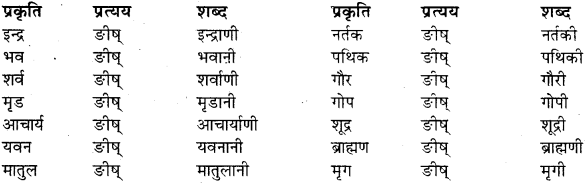 RBSE Class 11 Sanskrit व्याकरणम् प्रत्यय ज्ञानम् 47