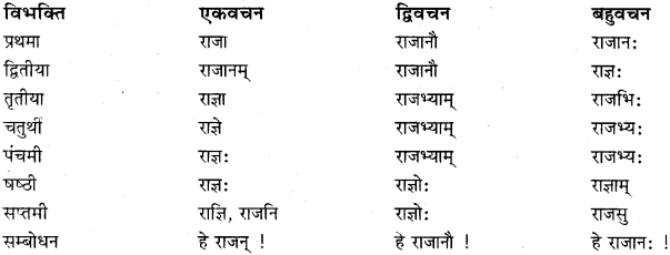 RBSE Class 11 Sanskrit व्याकरणम् शब्दरूप प्रकरणम् 16