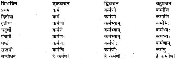RBSE Class 11 Sanskrit व्याकरणम् शब्दरूप प्रकरणम् 26