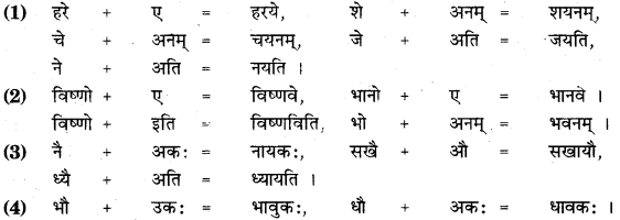 RBSE Class 11 Sanskrit व्याकरणम् सन्धि प्रकरणम् 15