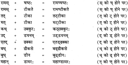 RBSE Class 11 Sanskrit व्याकरणम् सन्धि प्रकरणम् 22