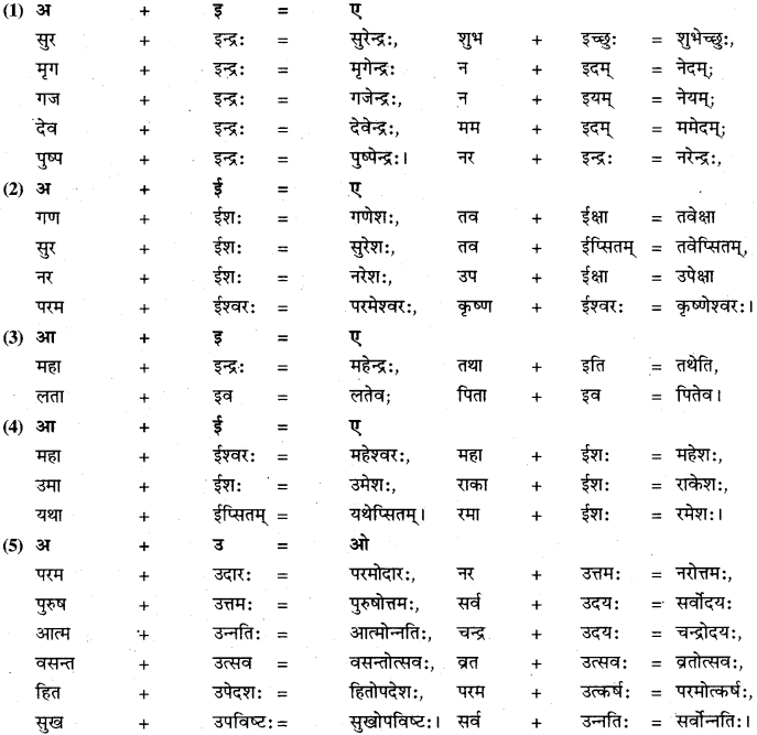 RBSE Class 11 Sanskrit व्याकरणम् सन्धि प्रकरणम् 6