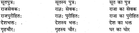 RBSE Class 11 Sanskrit व्याकरणम् समास प्रकरणम् 13