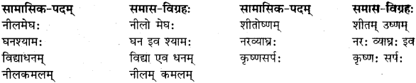 RBSE Class 11 Sanskrit व्याकरणम् समास प्रकरणम् 15