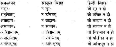 RBSE Class 11 Sanskrit व्याकरणम् समास प्रकरणम् 21