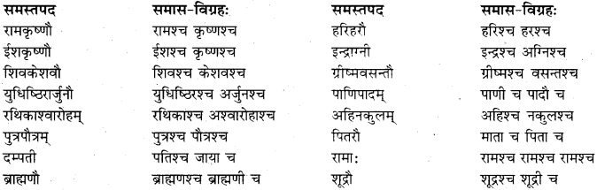 RBSE Class 11 Sanskrit व्याकरणम् समास प्रकरणम् 25