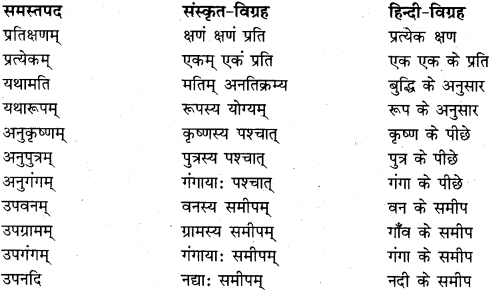 RBSE Class 11 Sanskrit व्याकरणम् समास प्रकरणम् 29