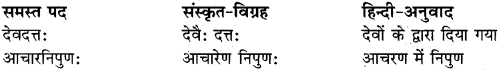 RBSE Class 11 Sanskrit व्याकरणम् समास प्रकरणम् 8
