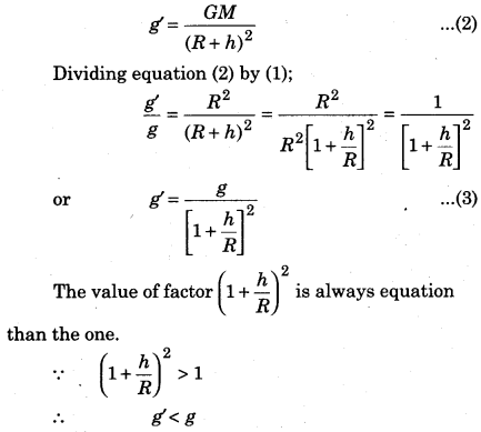 RBSE Solutions for Class 11 Physics Chapter 6 Gravitation 15