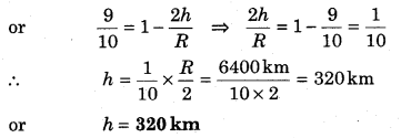 RBSE Solutions for Class 11 Physics Chapter 6 Gravitation 39