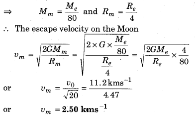 RBSE Solutions for Class 11 Physics Chapter 6 Gravitation 42