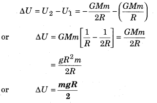 RBSE Solutions for Class 11 Physics Chapter 6 Gravitation 45