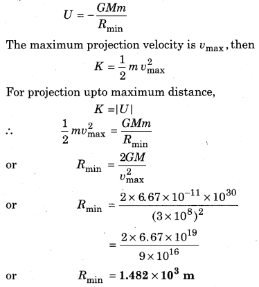RBSE Solutions for Class 11 Physics Chapter 6 Gravitation 47
