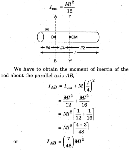 RBSE Solutions for Class 11 Physics Chapter 7 Rigid Body Dynamics 46