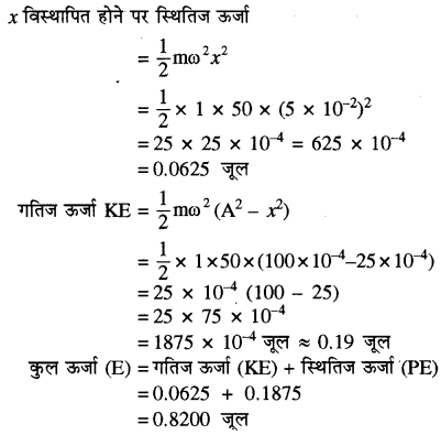 RBSE Solutions for Class 11 Physics Chapter 8 दोलन गति 49