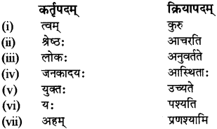 RBSE Solutions for Class 12 Sanskrit Chapter 4 गीतामृतम् 10